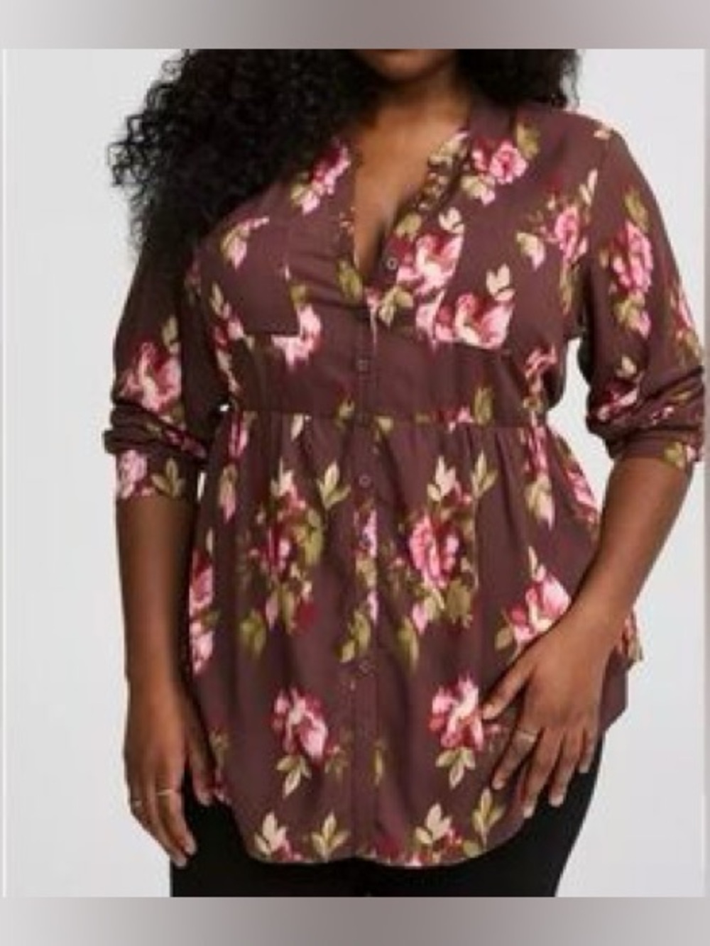 Torrid Emma Babydoll Challis Tunic